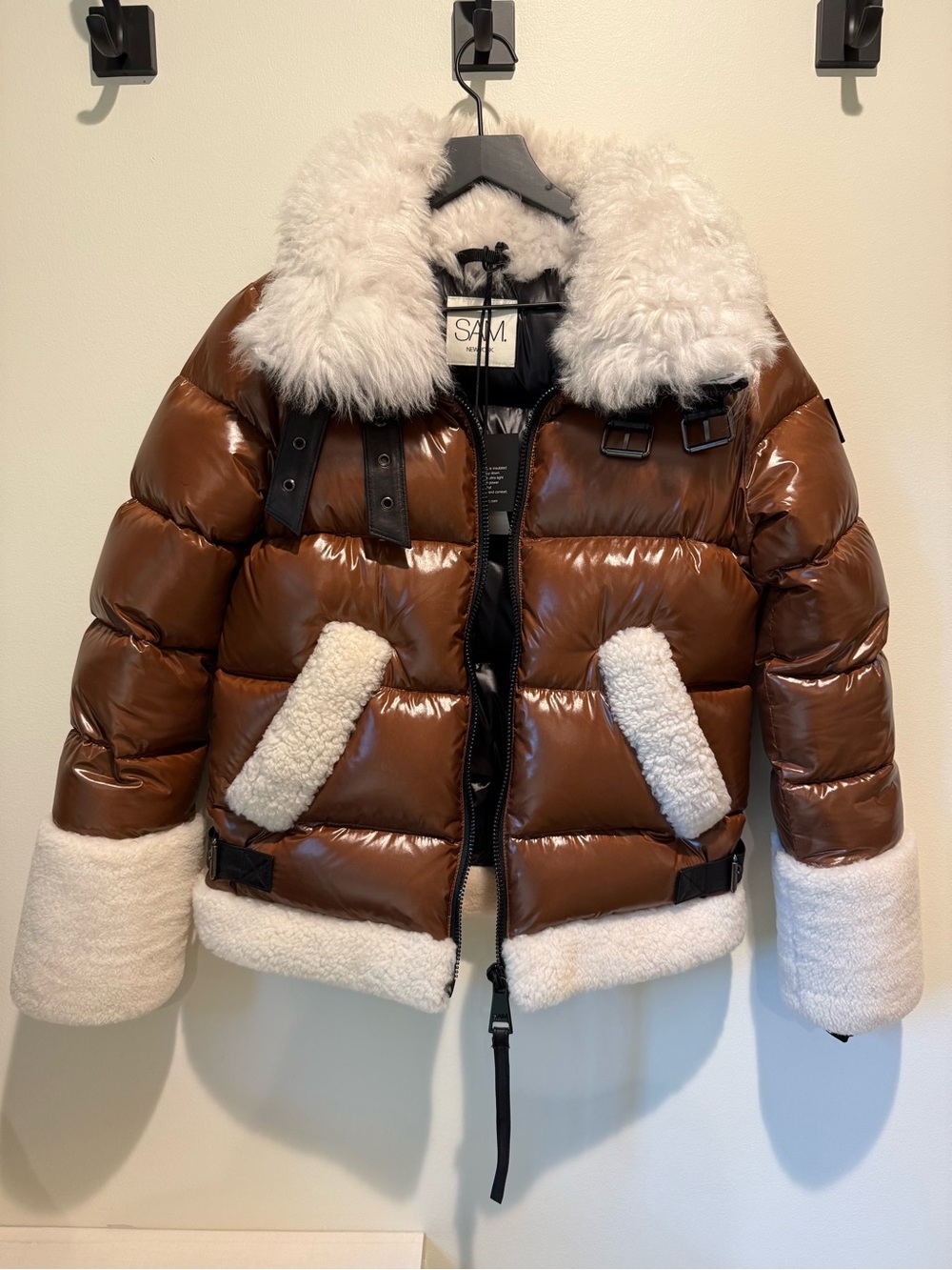 SAM. New York Coat w/ Shearling - NWT